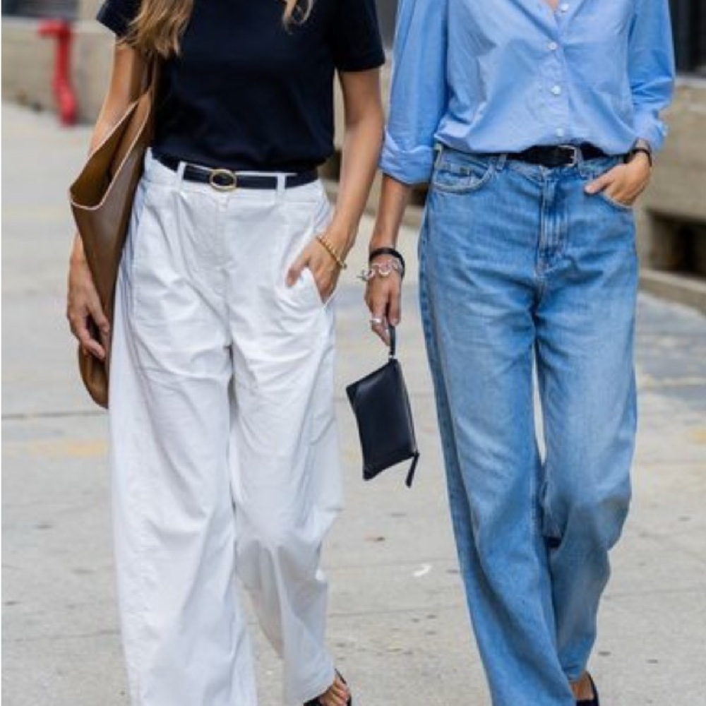 Banana Republic Wide Leg Linen Pants - Subtle Pleats